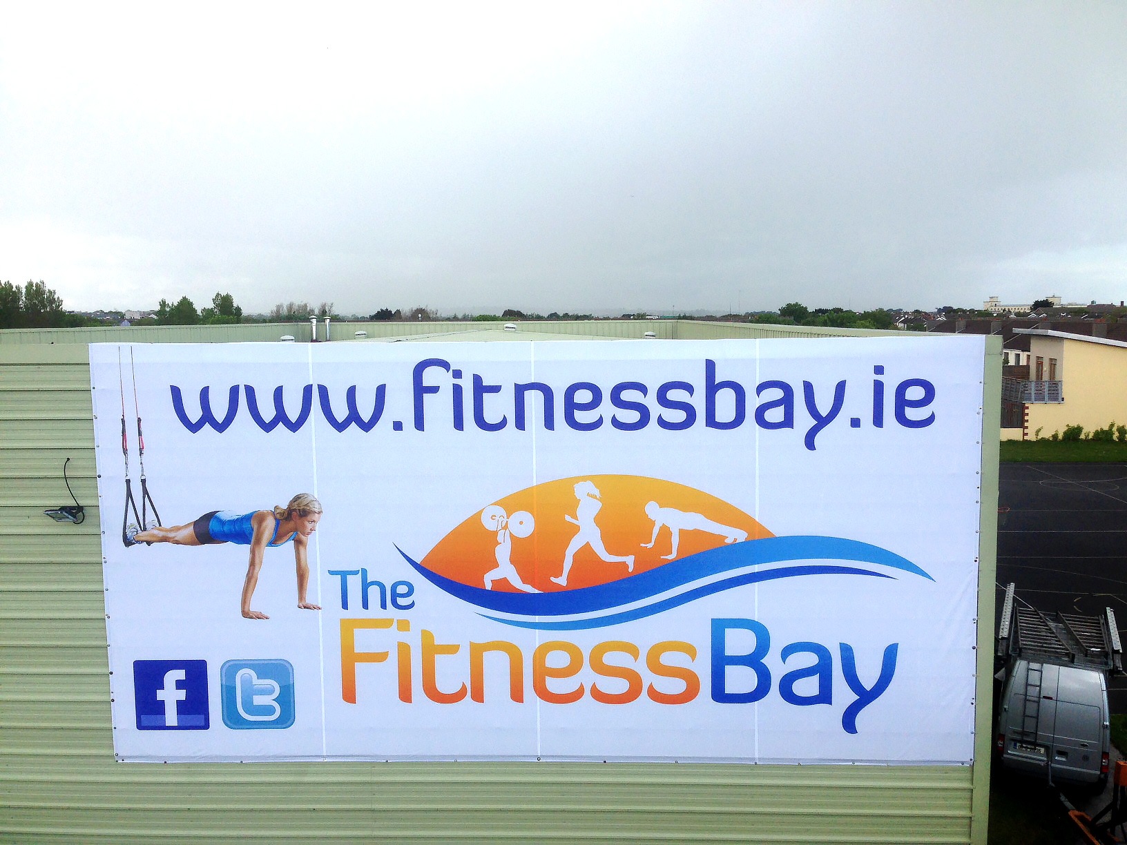 The Fitness Bay 10x5m PVC Banner
